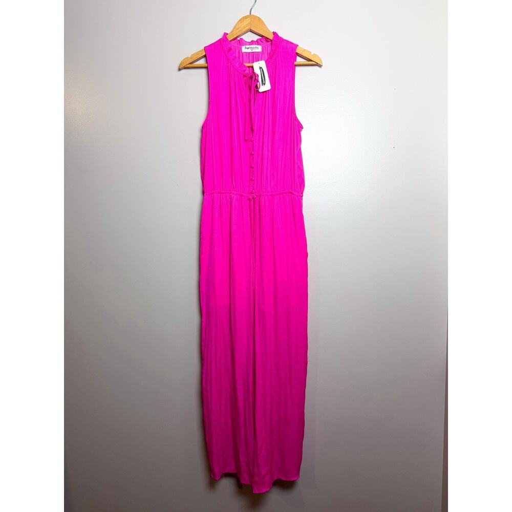 Hot Pink Sleeveless Jumpsuit